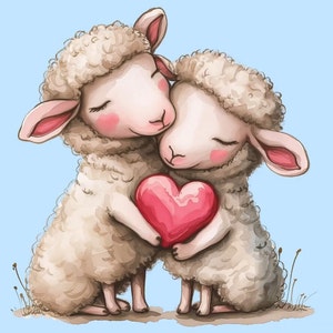 Valentinstag Clipart, süße Tiere ClipArt Bundle - 31 PNG Liebe Clipart, süße Tiere, Herz Clipart, Valentinstag Clipart Karte, Baby Tier