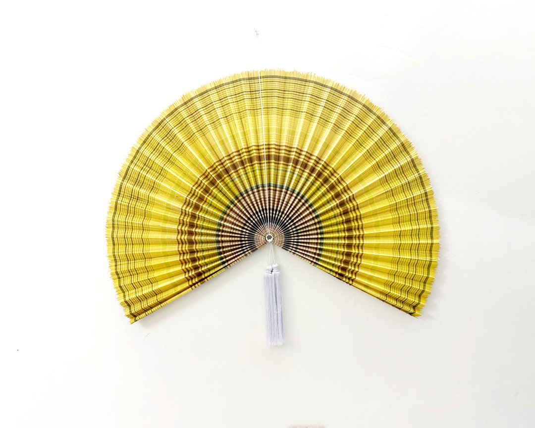 Bamboo Wall Fan Fan Wall Bamboo Fan Wall Decor Bamboo Fan Etsy