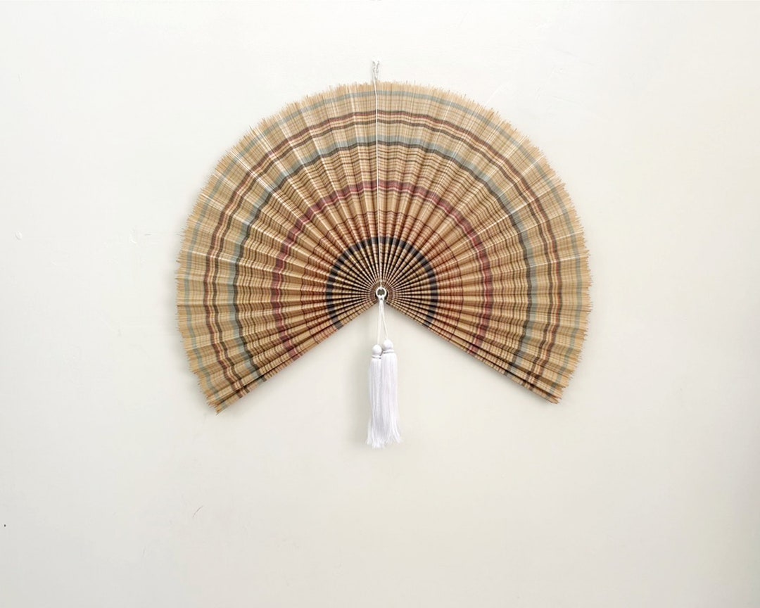 Bamboo Wall Fan, Fan Wall Bamboo, Fan Wall Decor, Bamboo Fan Decor