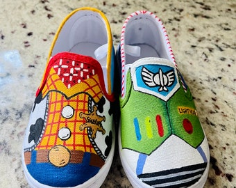 Custom Painted Character Themed Shoes