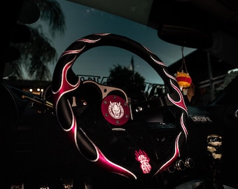 Pink Hellfire Steering Wheel 350mm