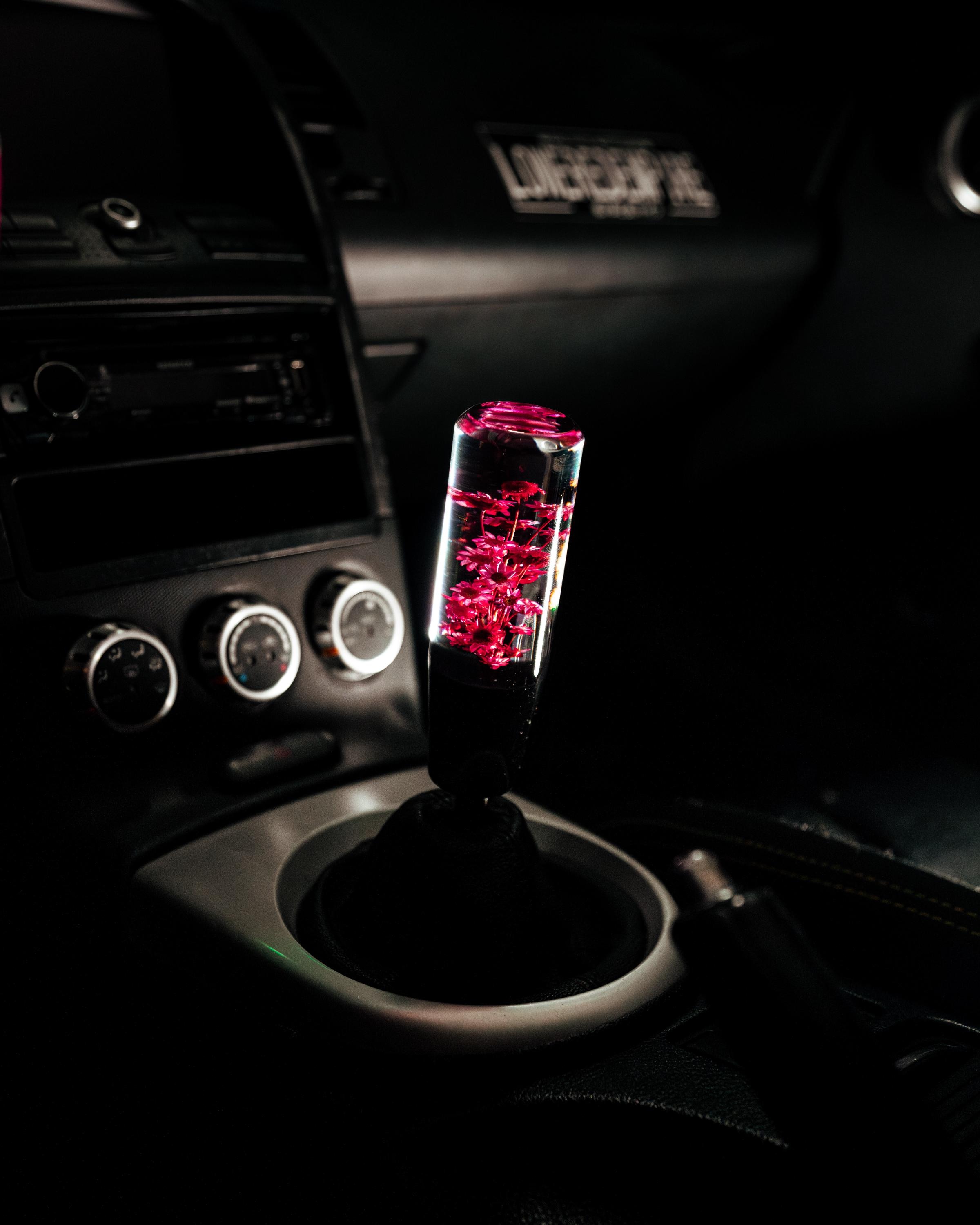 Sakura Clear Flower Shift Knob 6