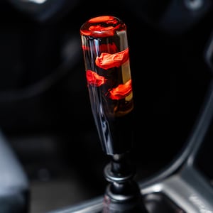 Deadly Red Roses 6 Inch Shift Knob + Free Stickers !