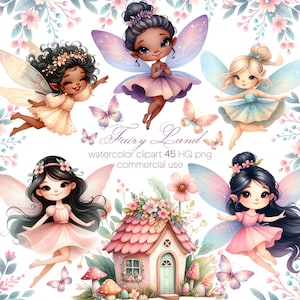 Clipart de fées, fée PNG, maison de fée de jardin, Clipart de fée mignon, maison de fée, décoration de fête de fée, fée de la forêt
