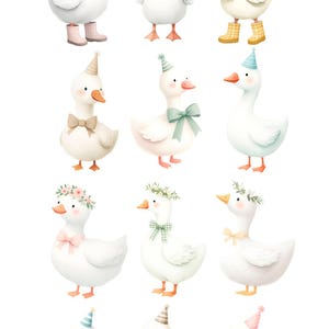 Silly Goose Clipart, Whimsical Clipart, Goose PNG, Silly Goose, Spring ...