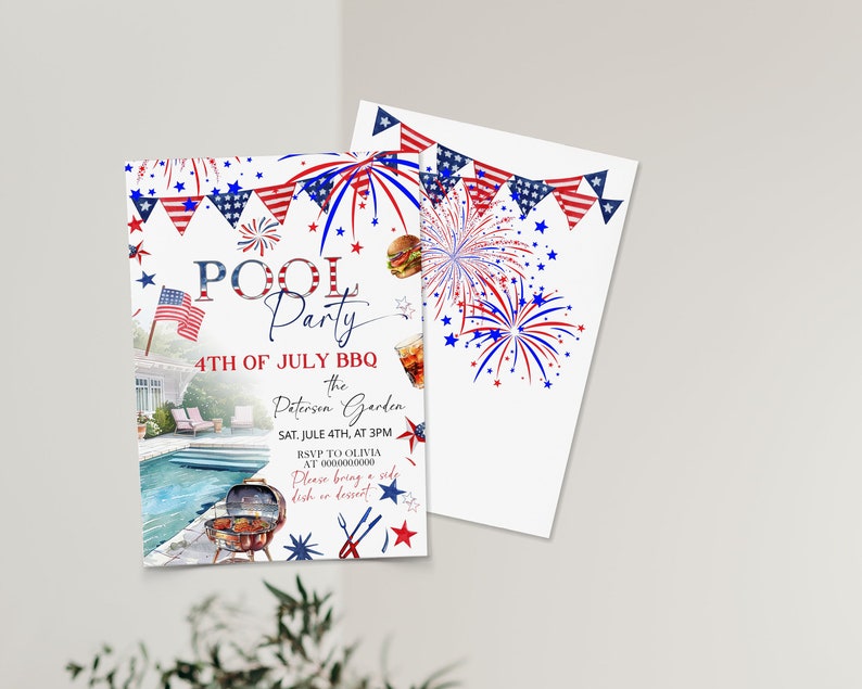 4th of july pool gif
