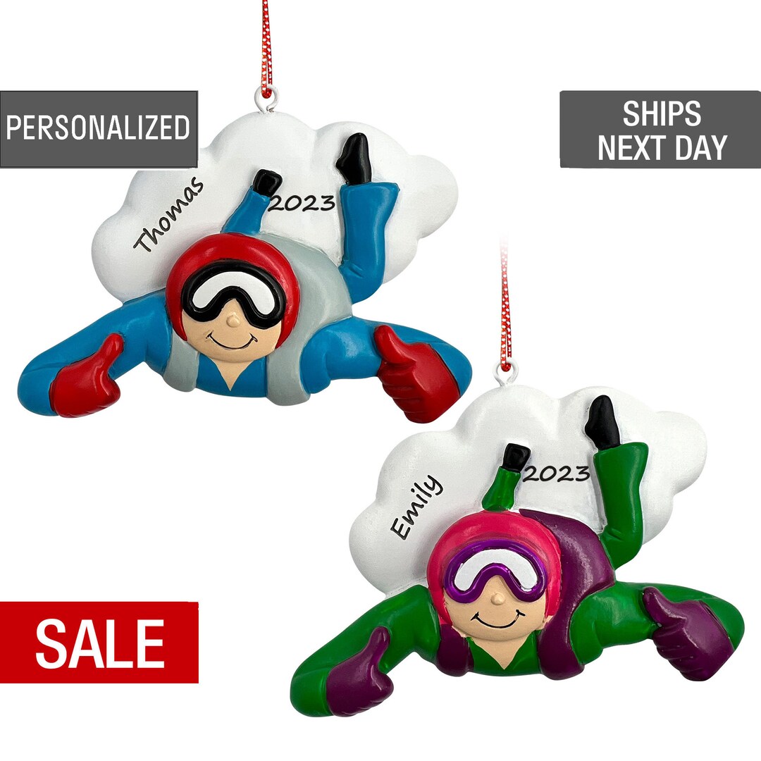 Skydiving Christmas Ornament 