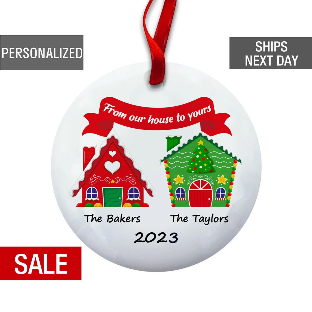 Neighbors Christmas Ornament Personalized, Gift for Neighbor, Best