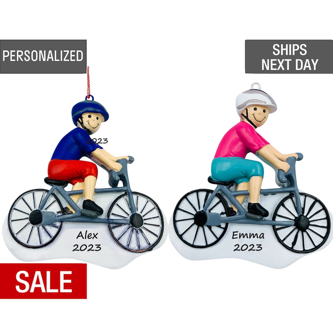 Bicycle Bike Christmas Ornament Bike Rider Personalized Etsy
