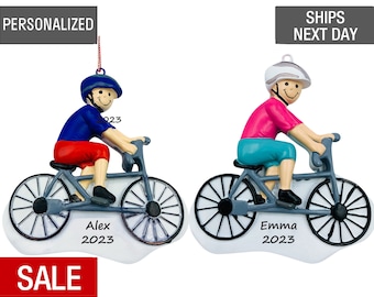 Bike Lover Personalized Christmas Ornament Cyclist Gift Bicycle Keepsake