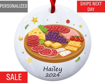 Charcuterie Board Christmas Ornament: Foodie Holiday Tree Decoration