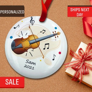 Violin Player Christmas Tree Ornament, Violinist Personalized 2023, Ornament, Violin Player Gift, Viola instrument, Music Lover,