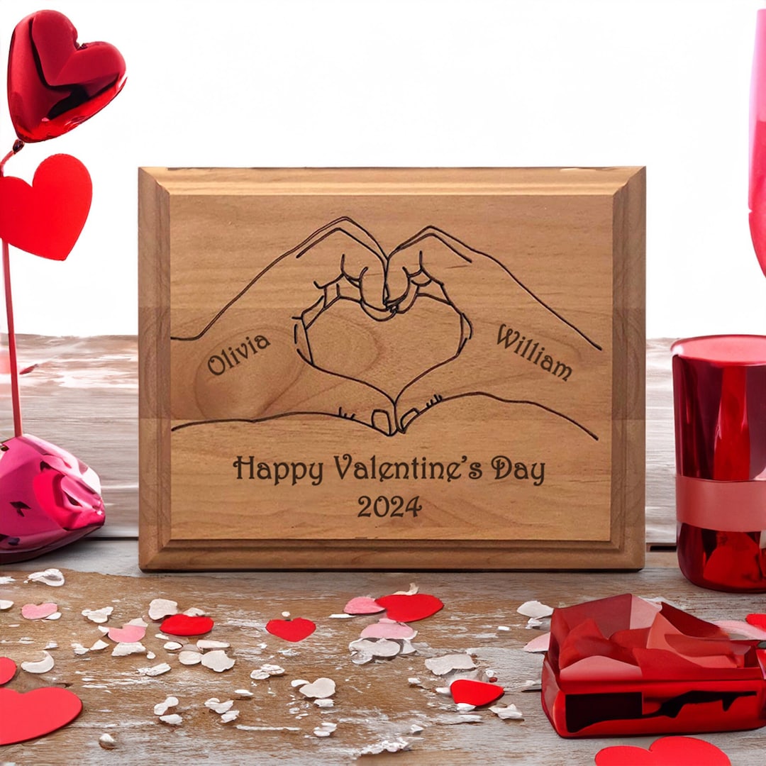 Valentines Day Gift Wood Plaque, Valentines Day Gift for Her Him Wife