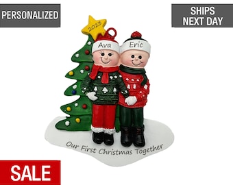 Our 1st Christmas Together Couple Christmas Ornament Personalized, First Christmas Couple Ornament, First Year Together Couple Ornament