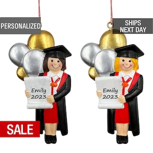 Graduation, New Graduate Christmas Ornament Personalized, Gift For Graduation, Female, Girl Graduation Keepsake, College, High School