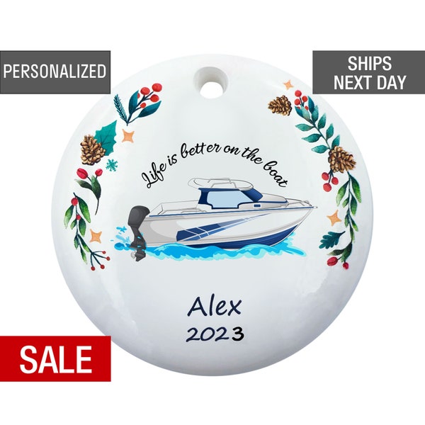 Boat on River Etsy