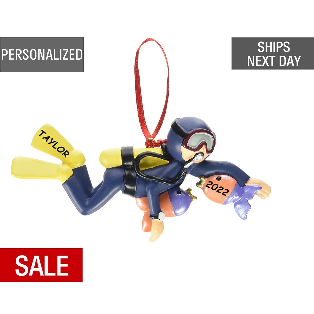 Scuba Christmas Ornament 