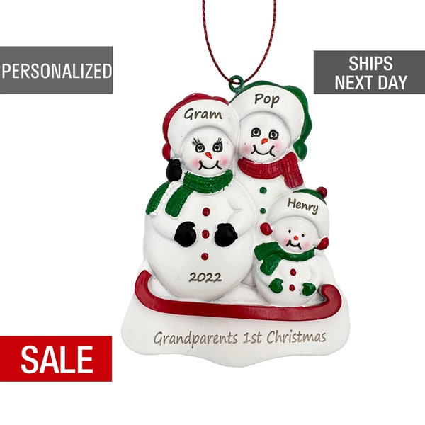 Grandparents First Christmas Ornament Personalized 2023, First Christmas As Grandparents Ornament, New Grandparents Gift