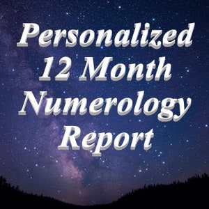 Volledig gepersonaliseerd numerologisch rapport/lezing van 12 maanden