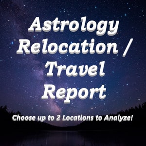 Astrología - Astrocartografía Informe de viaje y reubicación