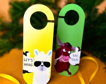Animal Kids Door Hanger: Zoo Decor