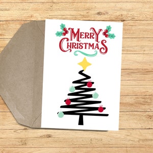 Semplice cartolina di Buon Natale. Prodotto digitale