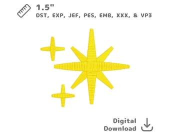 Star Group Embroidery File mini sparkle dst pes jef exp xxx emb vp3