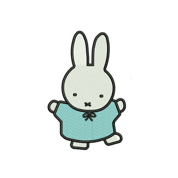 Miffy Cute Bunny Embroidery Machine File dst pes jef