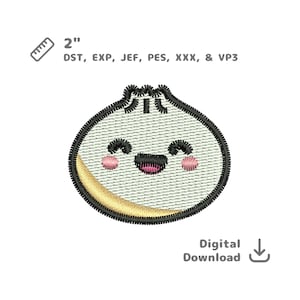 Bao Chinese Steamed Bun Embroidery Machine File dst jef pes exp xxx vp3