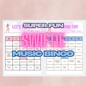 SWIFTIE SONG BINGO - Digital File