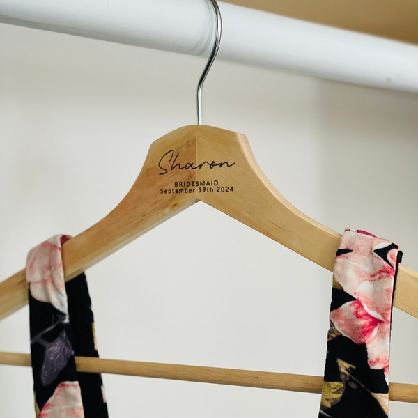 Bridesmaid Hangers Personalized Bridesmaid Gifts Hangers Wedding Hangers Bride Hanger