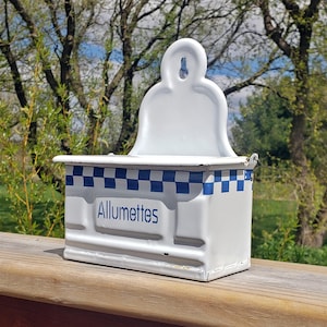 Blue and White Checkered Enamelware - Etsy
