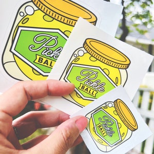 Pickleball Jar Sticker