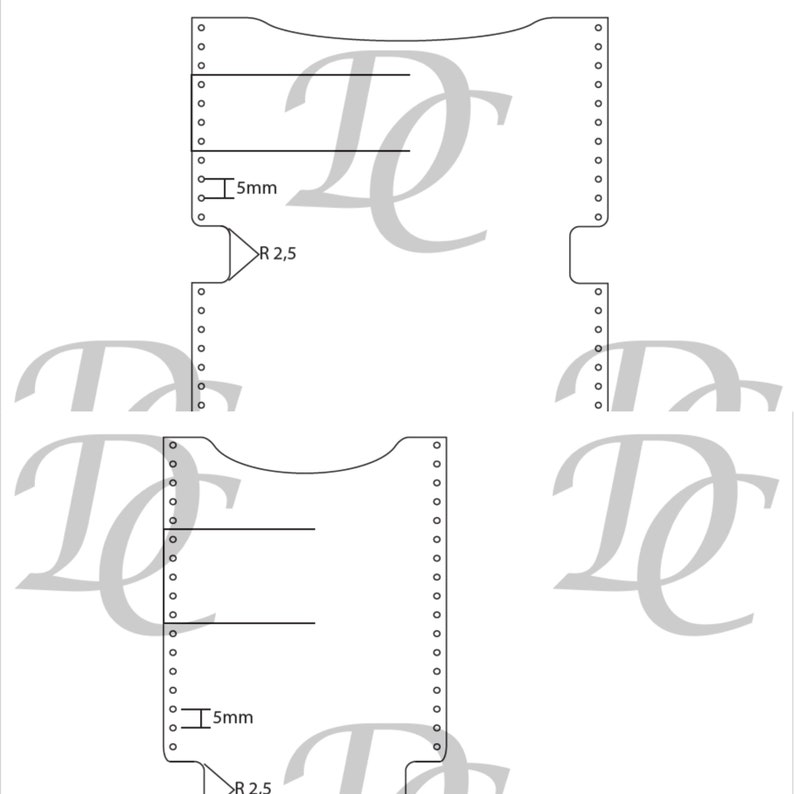 Leather Cardholder Wallet Template: DIY Minimalist Design (PDF Pattern ...