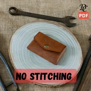 Leather Wallet Seamless - Nahtloses Brieftaschen Muster - Leder Brieftaschen Vorlage - Kartenhalter Muster - Keine Naht Brieftaschen Vorlage - PDF DIY