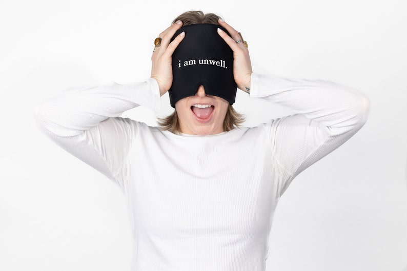 Hangover Relief Cap - "I Am Unwell.", Soft Silicon Gel Design, Snug Fit for All Head Sizes image 4