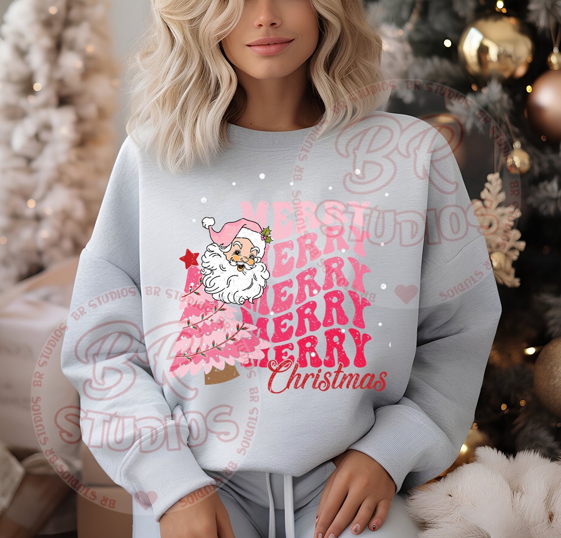 Pink Merry Christmas PNG Christmas Png Pink Christmas Png - Etsy