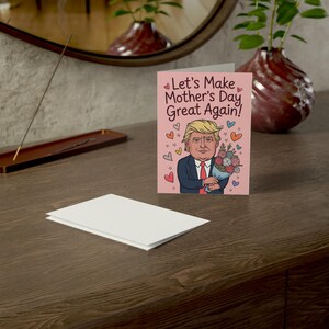 Laten we Moederdag weer geweldig maken Republikeinse cadeaus voor moeder Trumpwenskaart Donald Trump