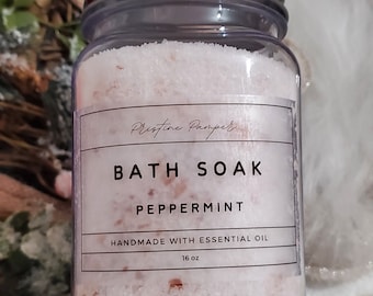 Organic bath salt, Himalayan Bath Salt, Large Bath Salts, Mother's Day Gifts, Bulk Bath Salts, Lavender Bath Soak, EO infused bath salt