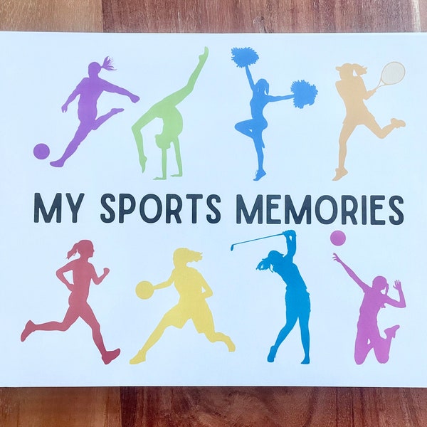 Kids Sports Memories Book! Customizable