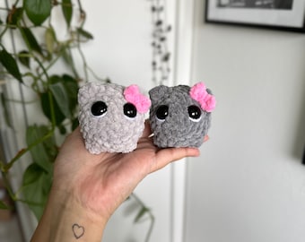 Crochet sad hamster - Crochet sad hammie / viral TikTok meme/ Stuffed Animal/ Cuddly toy / Internet - Amigurumi plush toy