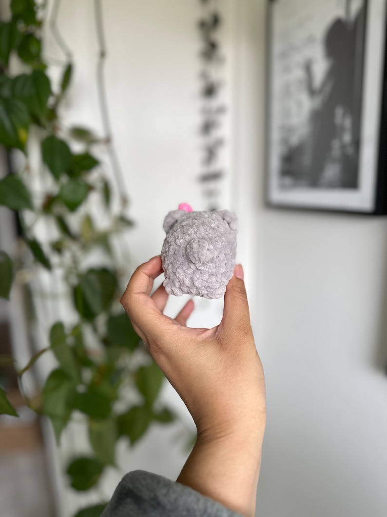 Gehäkelter trauriger Hamster Crochet sad hammie / viraler TikTok Meme/ Stuffed Animal/ Kuscheltier / Internet Amigurumi Plüschtier Bild 10