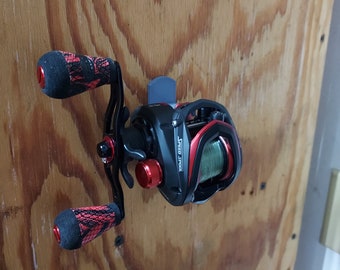 3d Printed Wall Mounted Bait Caster Reel Holder