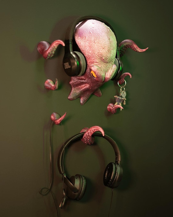 Octopus Headphone Hanger: Trendy Home Office Decor