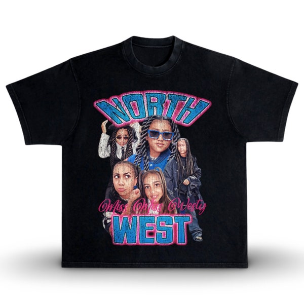 North West Kanye Ye Ty Dolla Sign Vultures Washed Black Heavyweight Boxy Vintage Style T-Shirt
