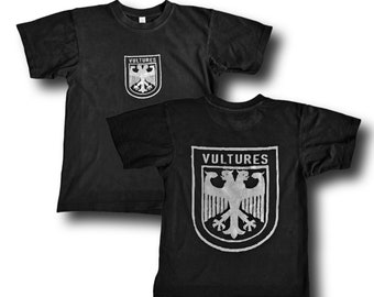 Kanye West Ye Ty Dolla Sign Vultures Vintage Style Heavyweight T-Shirt Washed Black & Metallic Silver