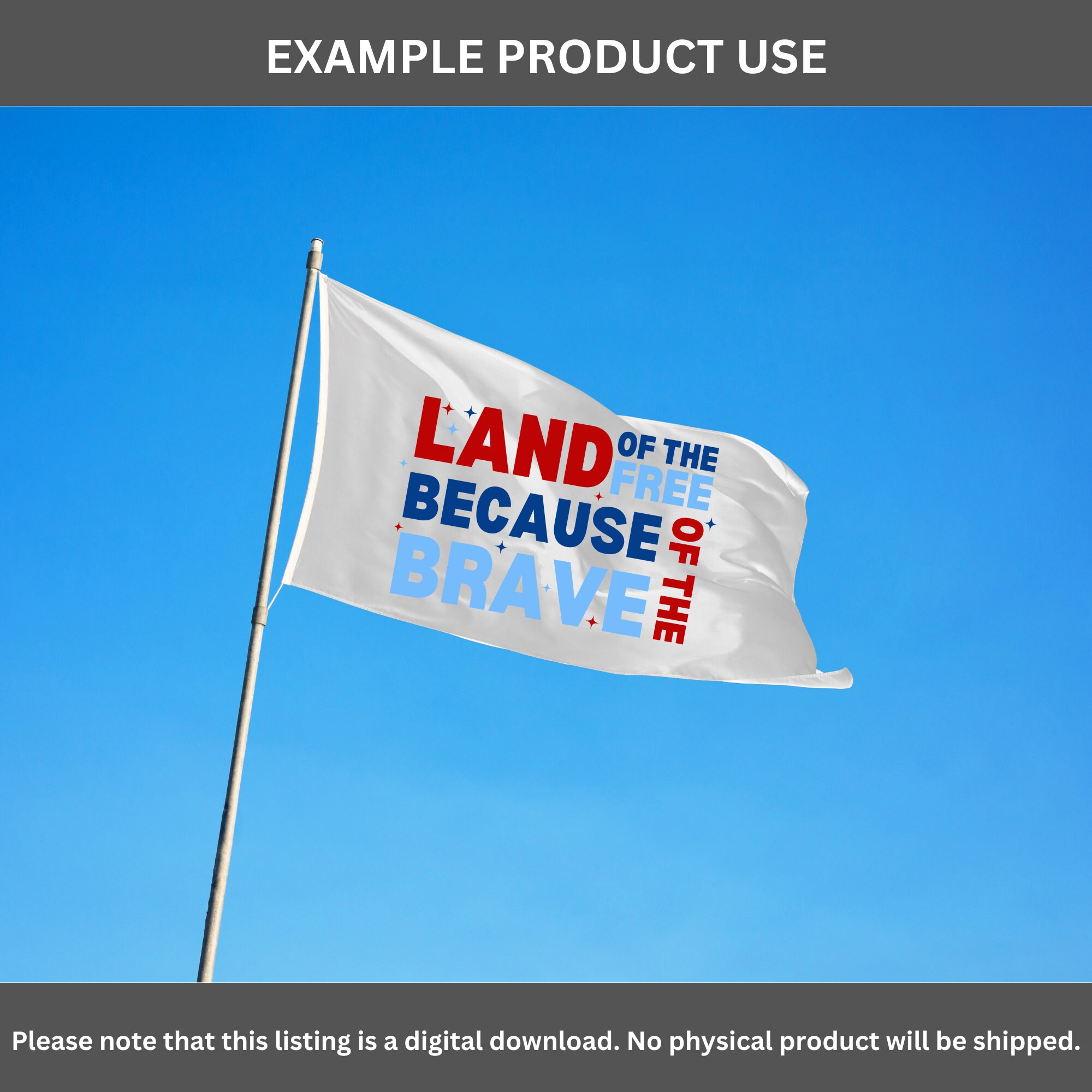 Memorial Day Bundle SVG | Land of the Free Because of the Brave Digital ...