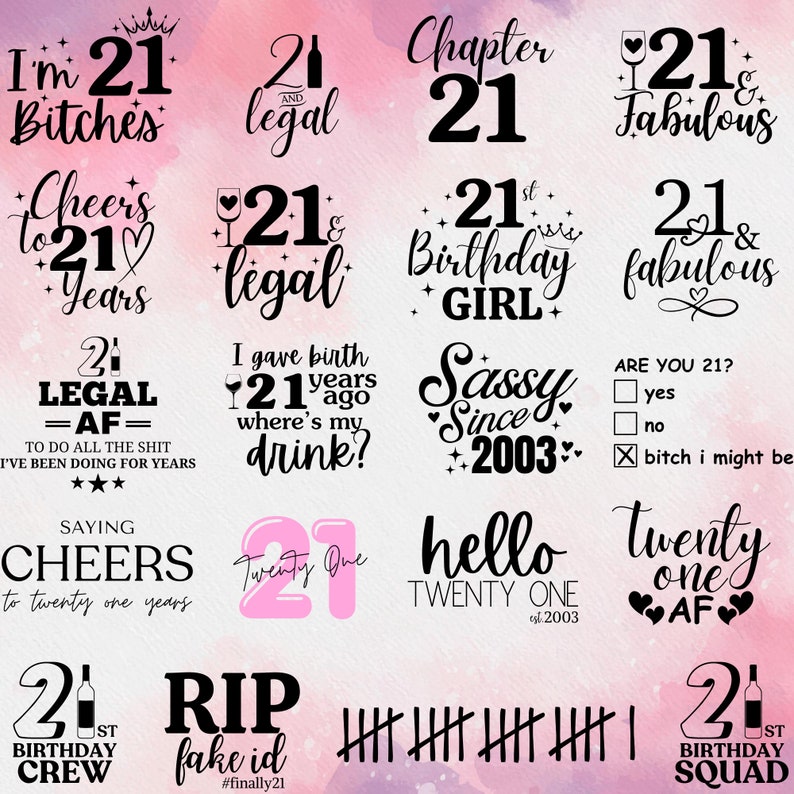 twenty one af21st birthday crew squad saying cheers to 21 years are you 21? Birthday girl birthday woman legal to drink party drunk drinking intoxicated just turned 21 gifts for 21-year-olds 21st birthday gifts for her milestone 21st