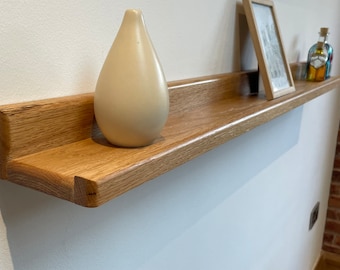 Oak shelf picture ledge