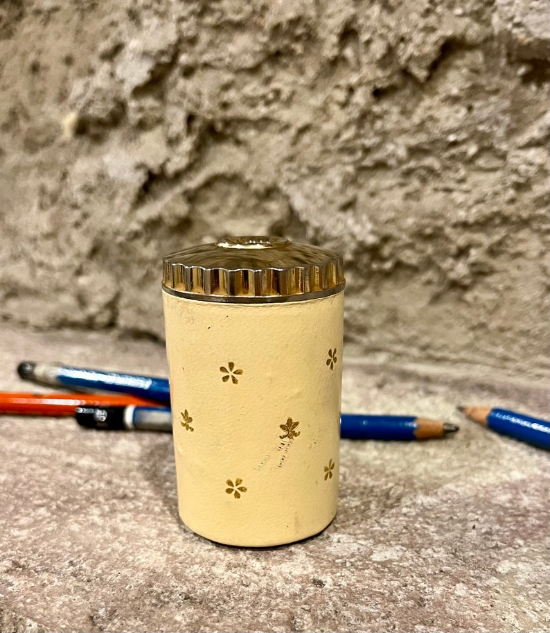 Vintage K & Mcd. Inc. Roseland New Jersey Made Cream and Gold